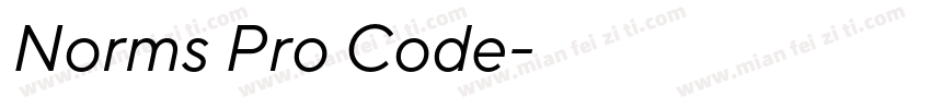 Norms Pro Code字体转换